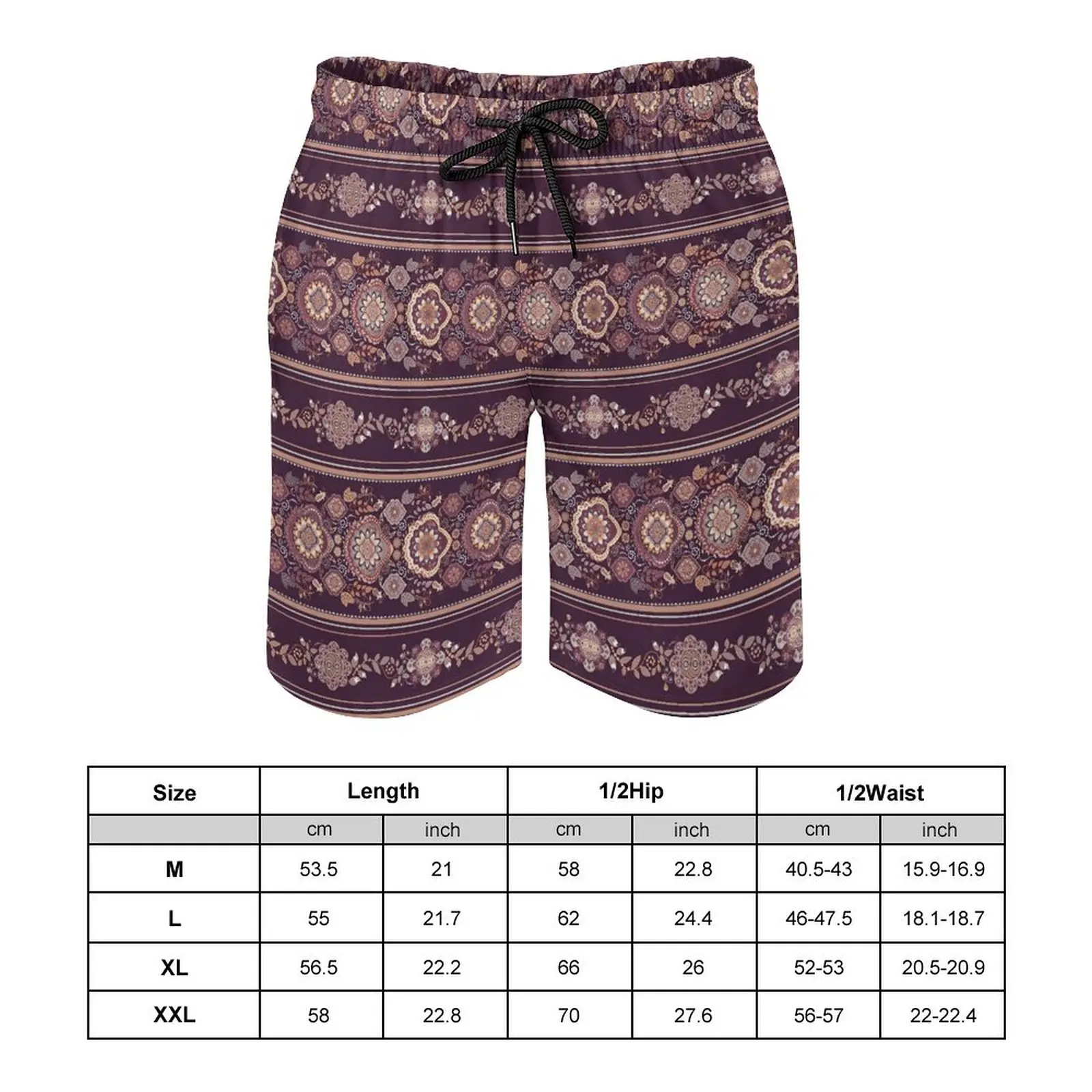 Summer Fashion Men/Women Can Wear Loose Casual Abstract Illustration Printed Style Variety Of Lace-Up Beach Quarter Pants