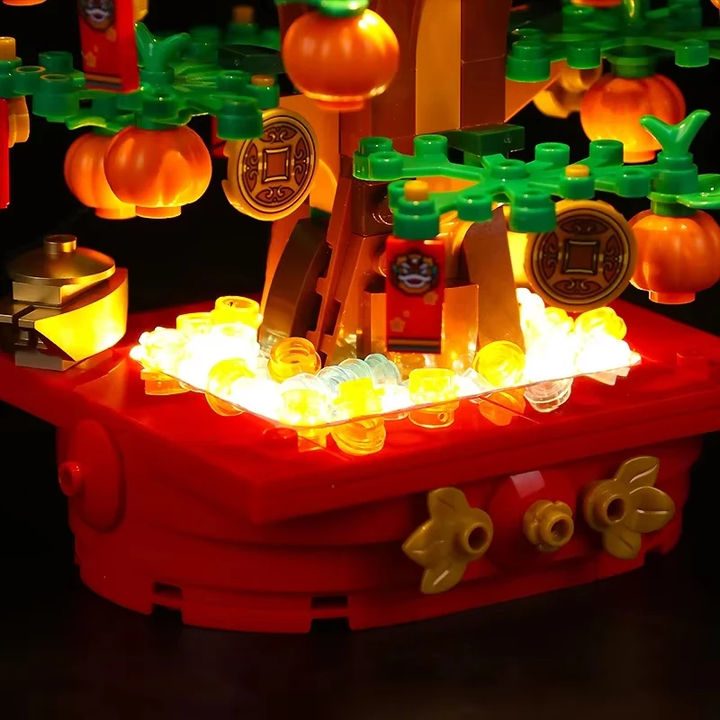 DIY LED Light Kit For LEGO 40648 Money Tree Building Blocks Set（Only LED Light,Without Blocks Model）