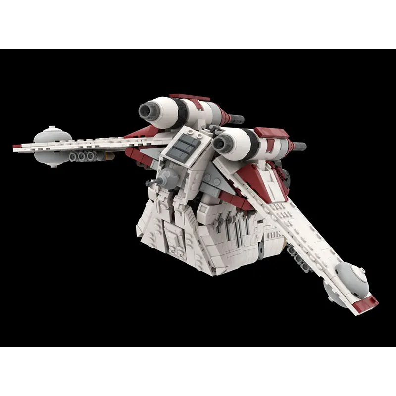 

NEW Republic Coruscant Guard Wolfpack Gunship Space Wars Movie Spaceship MOC Model Building Blocks Bricks Creative Toy Kids Gift