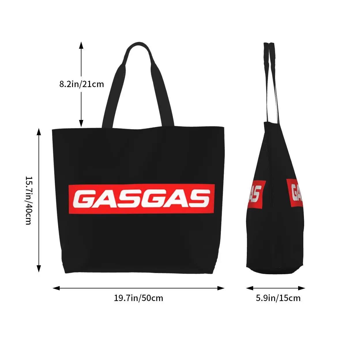 G-Gasgas Motorbike Motorcycle Racing Shopping Tote Bag Canvas Large Capacity Shoulder Bags Shopper Grocery Handbag for Women