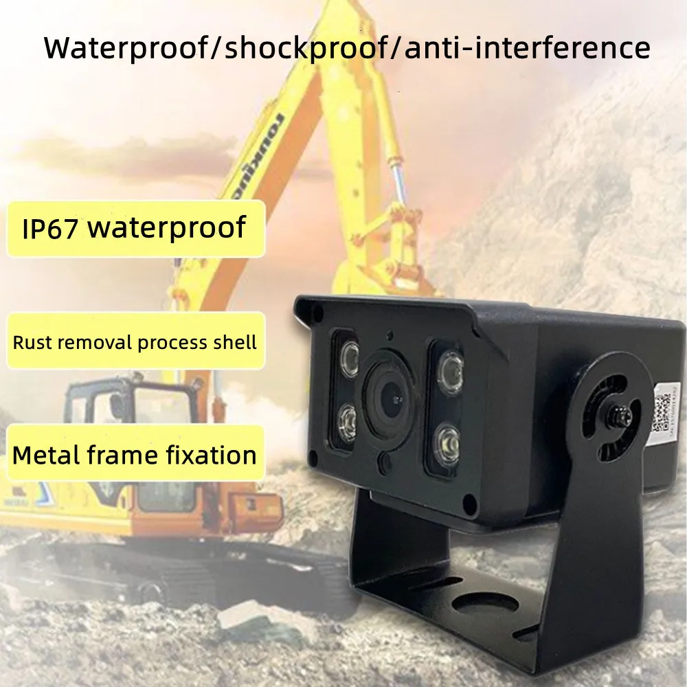 4G Remote AI Dash cam 1080P Vehicle Real-time Monitoring 12v24v Universal Excavator Truck IR Camera