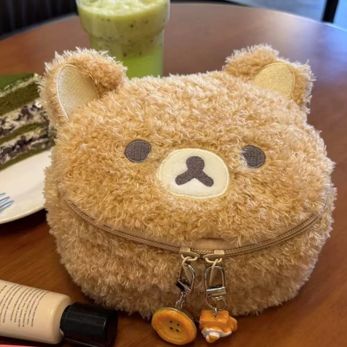 New Plushes Makeup Bear Cosmetic Bag Women Jewelry Storage Pouch Girl Organizer Handbags Gift Hot Sales 