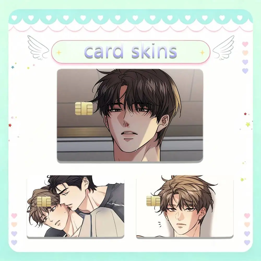 M-Melting Point R-Ryu Ian Manhwa BL 4pcs 1Set Film Skin for Debit Credit Bank Visa Card Decal Cover