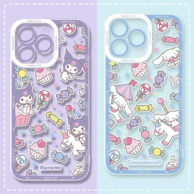 Прозрачный чехол Sanrio Cinnamoroll Hello Kitty для Xiaomi Redmi Note 13 12 11 Pro Plus 4G 5G 12S 11S 10 10S 9 9S 8 13C 12C 10C