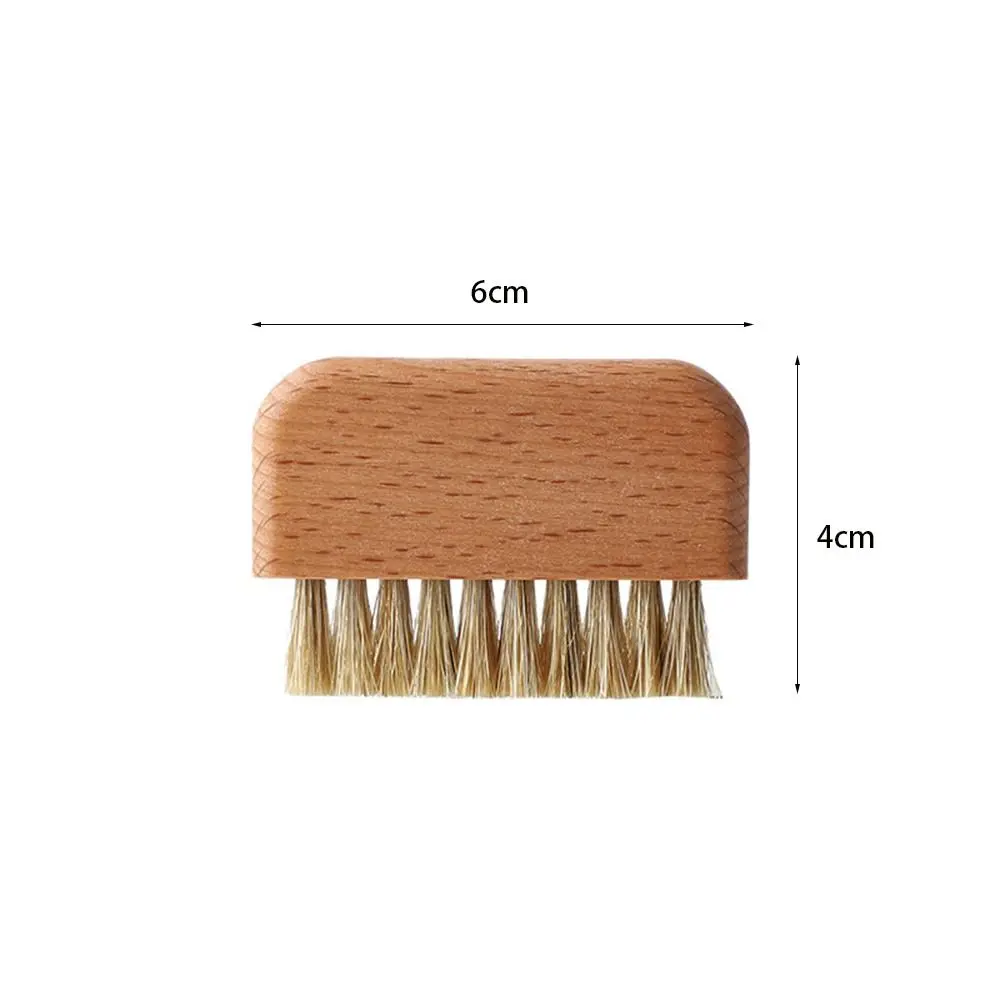 New Natural Wood Bristle Nail Cleaning Brushes Multi-purpose Mini Nail Dust Brush Durable Nail Brush for Nail Cleaning Tool