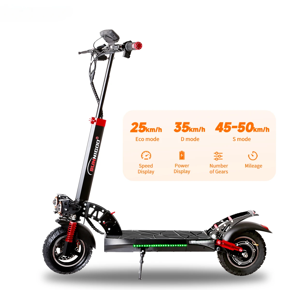 E Scooter Unisex 48V 800W/1000W Fast Adult Electric Scooter 10 Inch 50km/h Max Speed Off-Road Folding Fast Electric Scooters