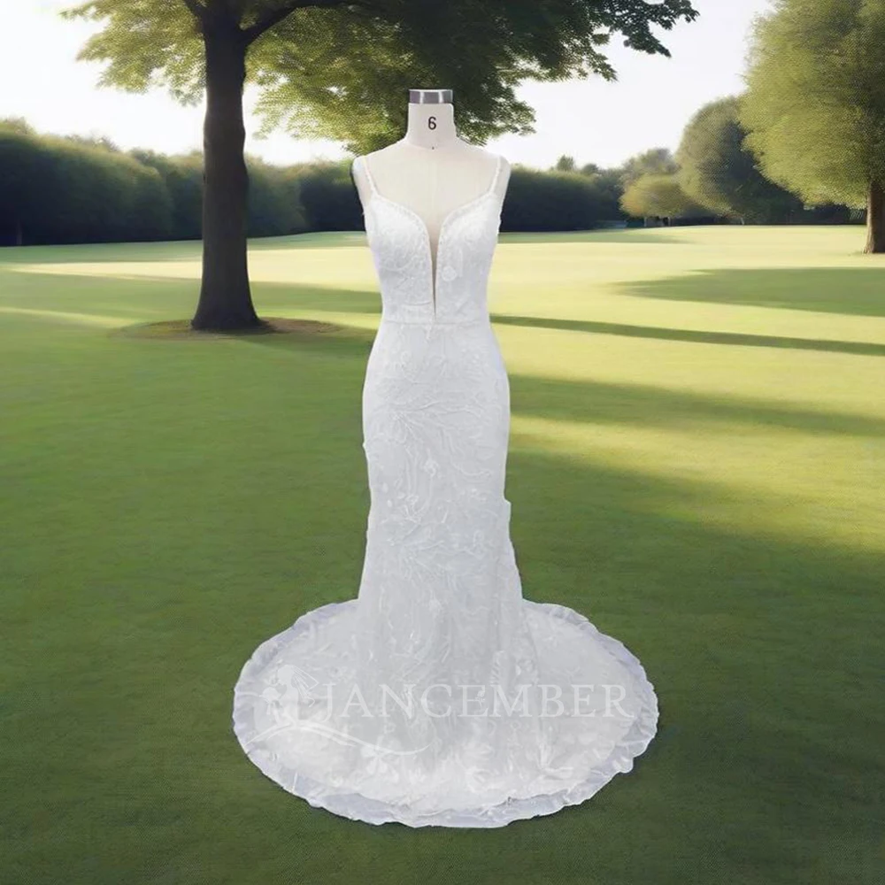 

Wedding Dress Vintage Lace Wedding Dress 2025 Boho A Line Bride Gown Spaghetti Straps Sweep Train Wedding Gowns vestido de novia