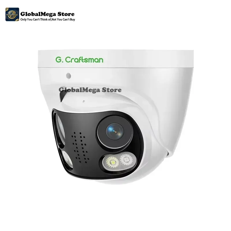 GA-B6DBFD-M8G 4K 8MP panoramic 180-degree metal dome camera dual lens, suitable for CCTV IP network monitoring secure outdoor