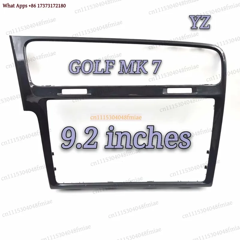 k3 MIB Radio Decorative Frame, CD Player Bezel Trim Replacement for VW Golf MK7 MK7.5