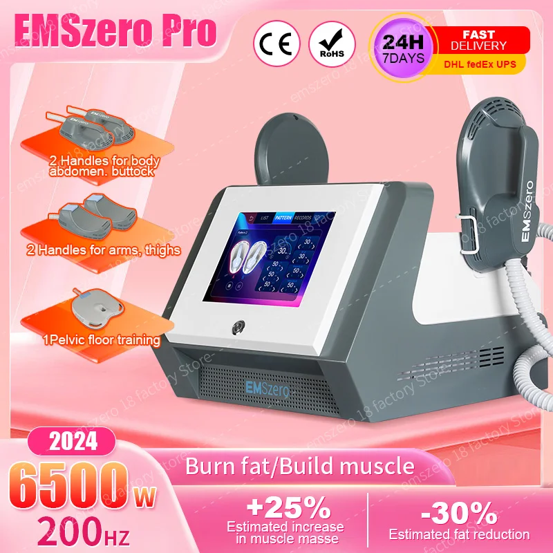 

6500W EMS Body Sculpt Machine Fat Sculpting Nova EMSZERO Pelvic Pad Muscle Stimulation For Slimming Salon