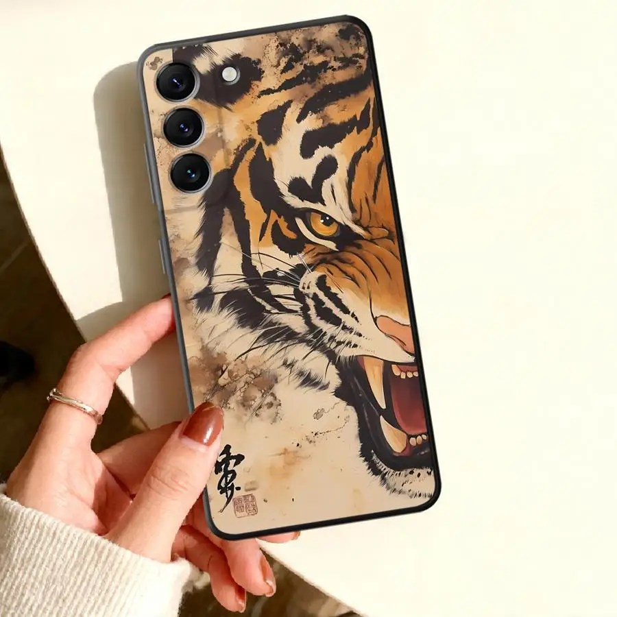 Tiger Face Case for Samsung Galaxy A57 A27 A533 A37 A16 A36 A17 A55 A35 A24 A56 A26 A34 A25 A52 A54 Phone Cover A12 A05 A15 A13