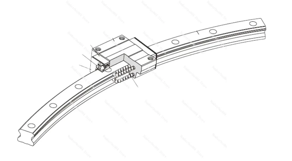 Applicable to  Arc linear guide rail slide block Guide / Straight-Curved Guide