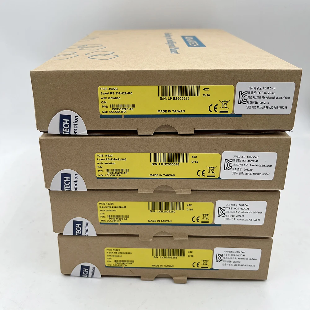 1Pcs PCIE-1622C-AE 8-Port RS-232/422/485 Communication Card Isolation Protection Function Fast Ship