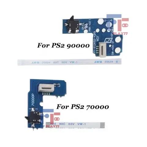 Power Reset Switch Board For PS2 70000 90000 7W 9W Slim Console On Off Flex Cable Ribbon Replacement Repair Part & Accessories