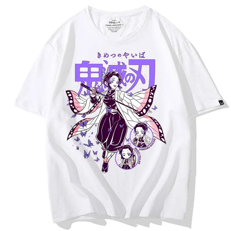2026 Demon Slayer Blade T-shirt for Men and Women Anime Pillar Jigu Peripheral Clothes Children's Short Sleeves Summer