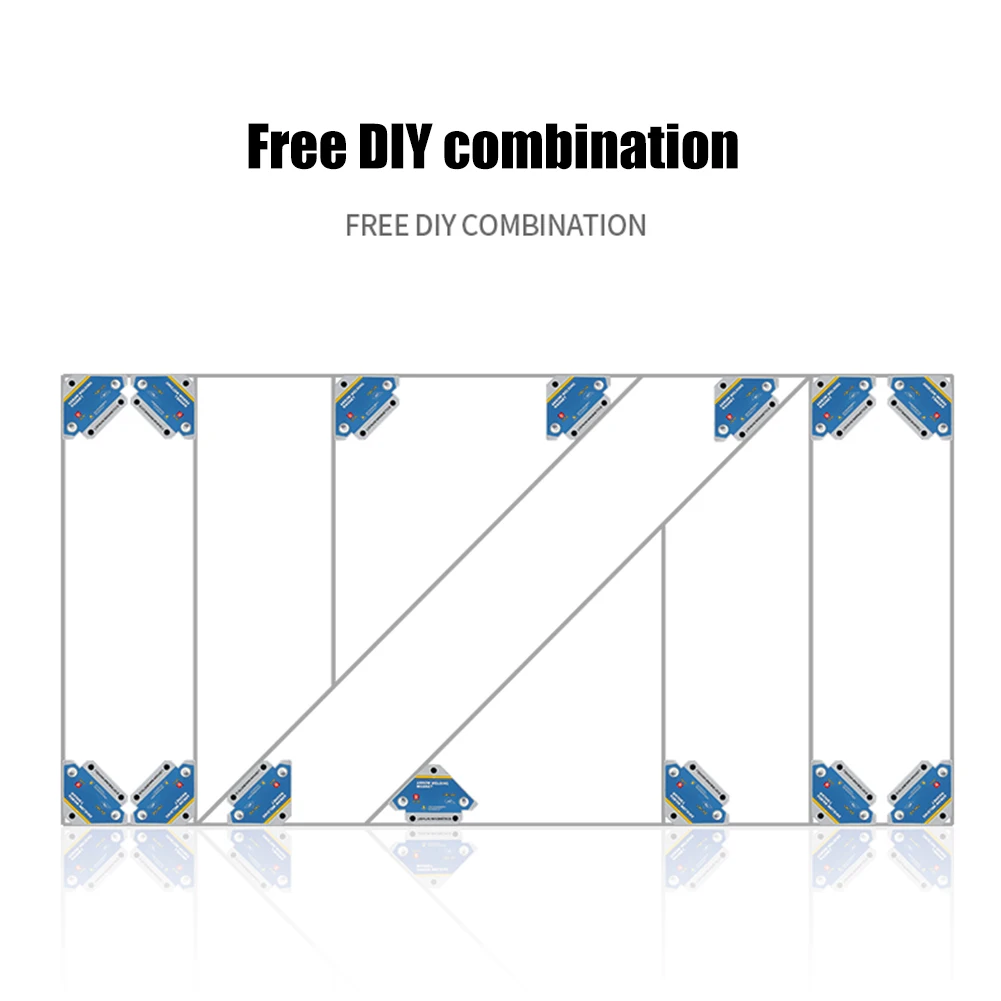 

4pcs Magnetic Welding Fixer Holders Angle 45° 90° 135° Multi-angle Magnet Weld Positioner Ferrite Holding Auxiliary Locator Tool