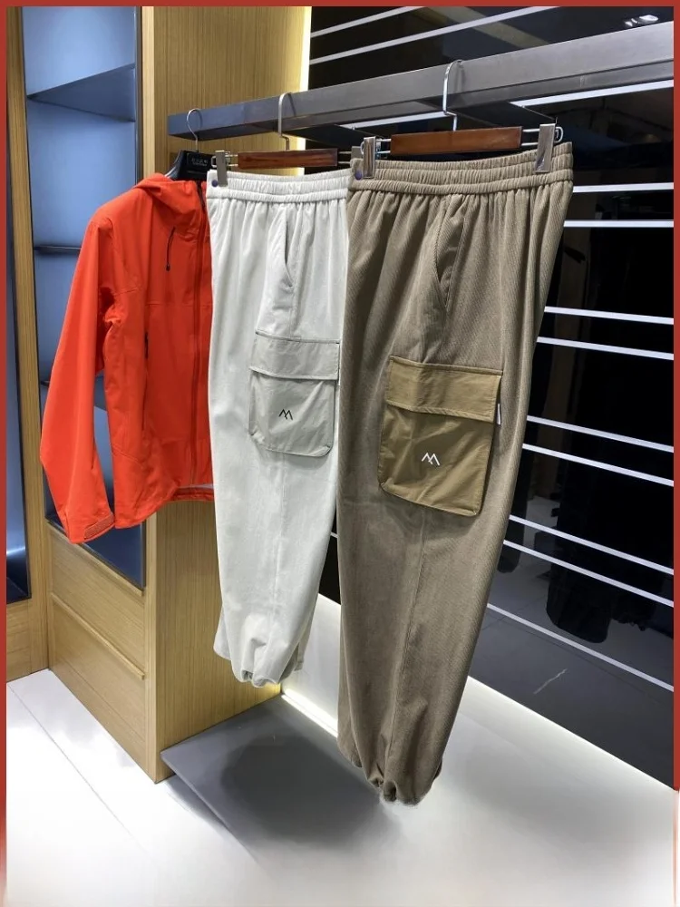 

Тяжелые уличные мужские прямые повседневные брюки на подкладке с эластичной резинкой на талии, удобная теплая рабочая одежда, длинные брюки