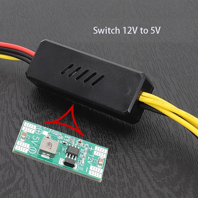 DC-zu-SATA-Konverterkabel, HDD-Stromkabel, 1 DC 5525 zu 1 2 3 4 SATA-Kabel-Splitter, 5.5X2.5 DC 12V zu großem 4-Pin-Sata 5V-Adapter – Detail 5