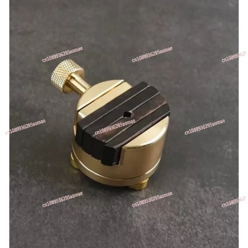 Brass Seal Carving Bed 35mm Mini Pocket Size Integrated One Piece 360 Degree Rotatable Metal Seal Engraving Vice