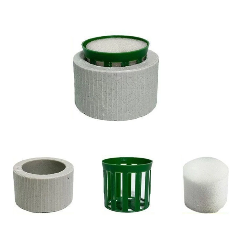 

30Pcs Aquarium Plant Weights With Sponge Insert For Stability Plant Fixing Rings