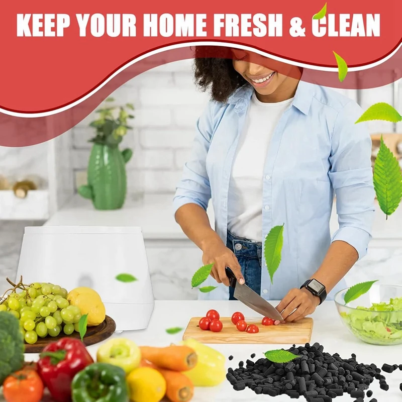 

4pcs Activated Charcoal Refills for Kitchen Composter Odor Absorbing HOT SALE