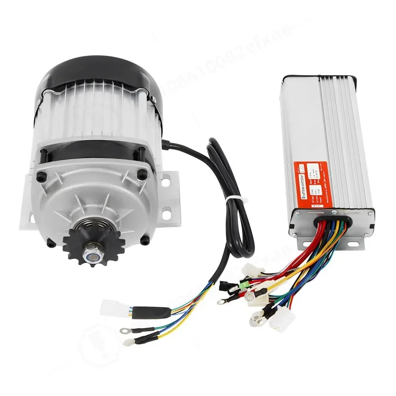 Brushless Vibration Motor with Controller for Tricycles, E-Bikes, Electric Scooters, DC Brushless DC Motor Kit for Electric