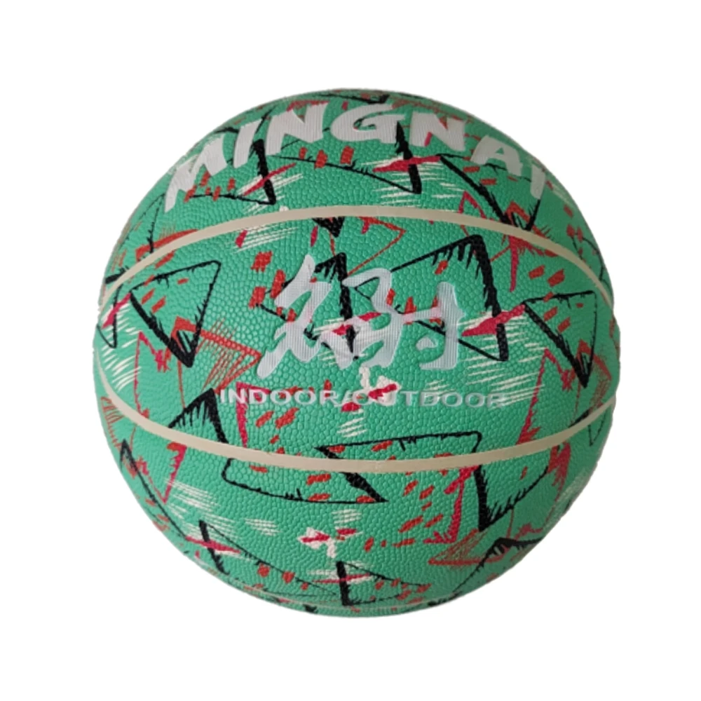 Nieuwe Graffiti Basketbalteam Sportcompetitie Training Rubber Basketbal Size7