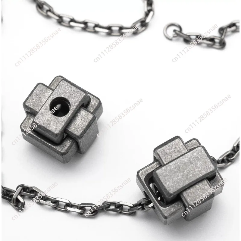 Titanium alloy split combined perforated entity EDC pendant knife pendant edc accessories gift