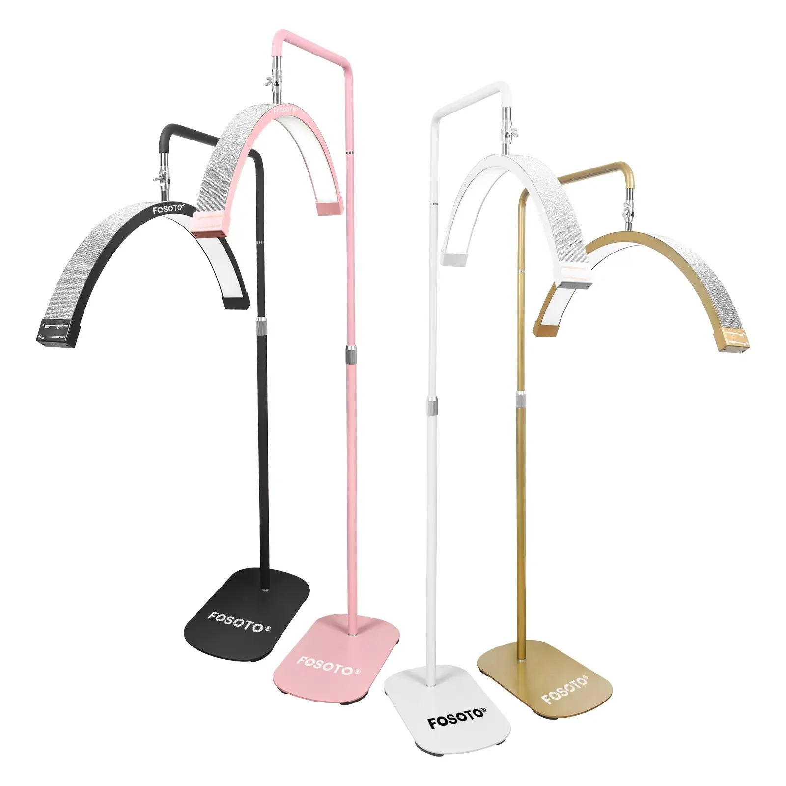 Fosoto Warehouse LED Video Light Half-moon Shaped Light For Tattoo Beauty Salon Eyelash Fill Lamp