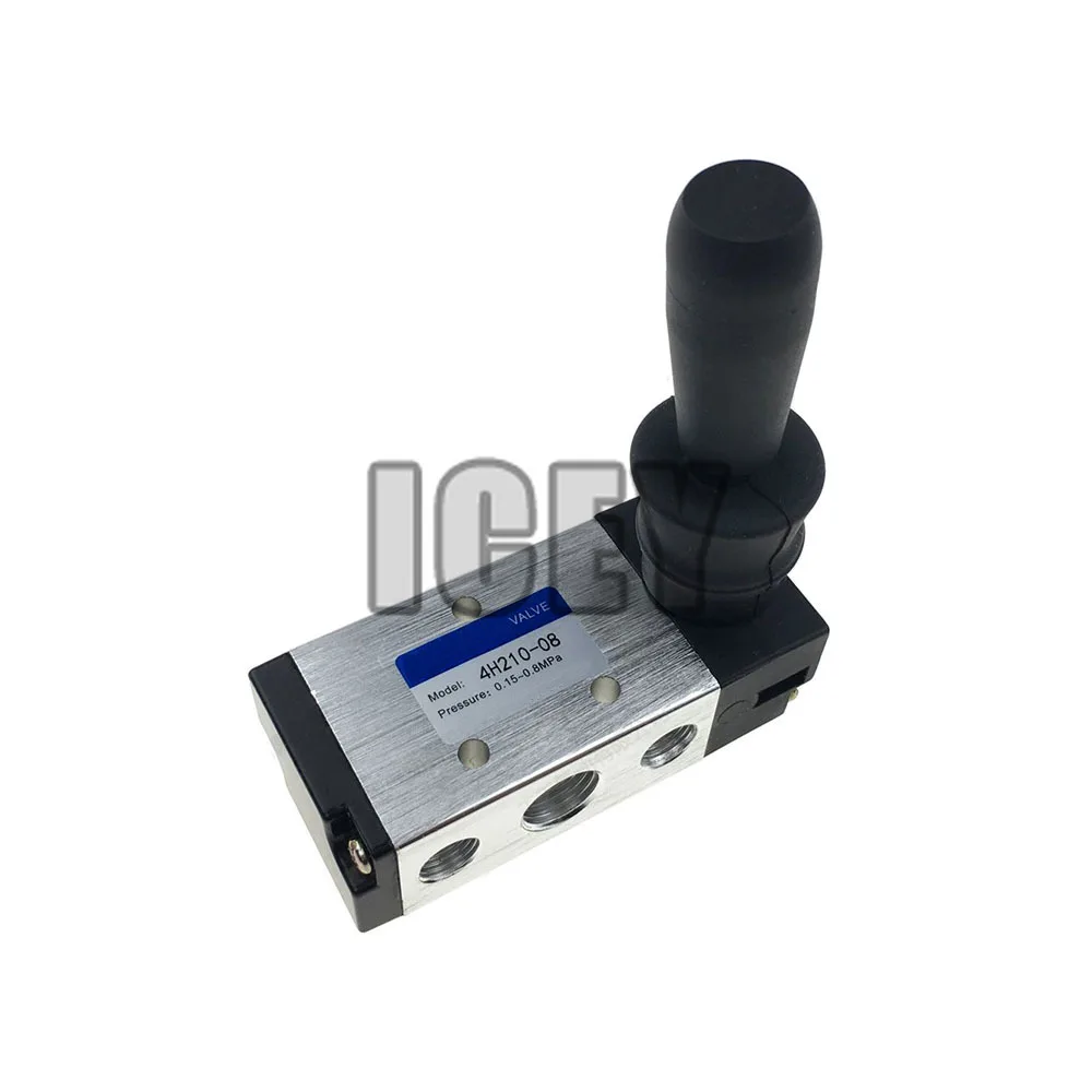 5 Way 2 Position 4H210-08 Pneumatic Hand Lever Operated Control Pneumatic Manual Valve