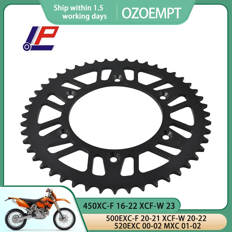 

OZOEMPT 520-48T Motorcycle Rear Sprocket Apply to 450XC-F 16-22 XCF-W 23 500EXC-F 20-21 XCF-W 20-22 520EXC 00-02 MXC 01-02