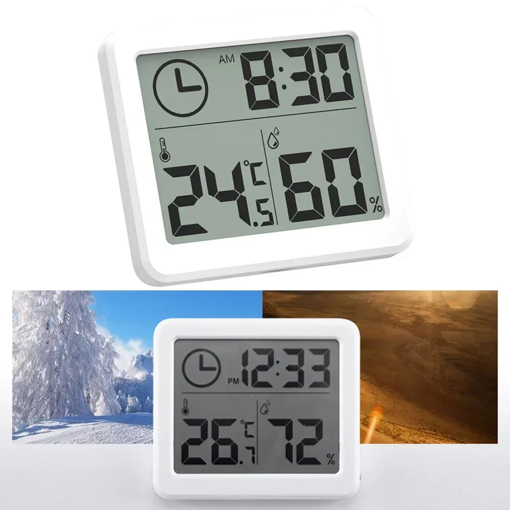 Indoor Temperature Monitor Digital LCD Thermometer High Stability & Accuracy Indoor & Outdoor Temperature Display