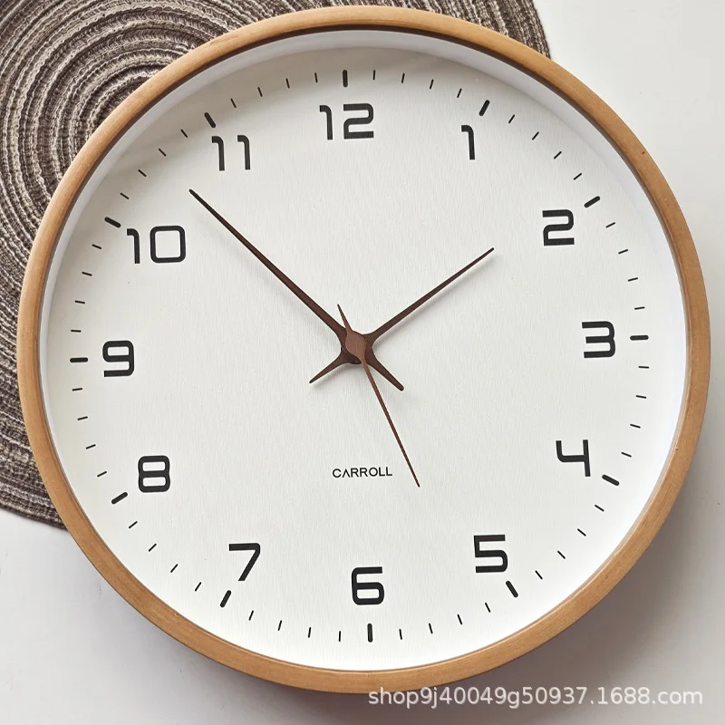 

Nordic clock Japanese wall decoration silent modern simple silent wall clock wall hanging living room creative clock home use