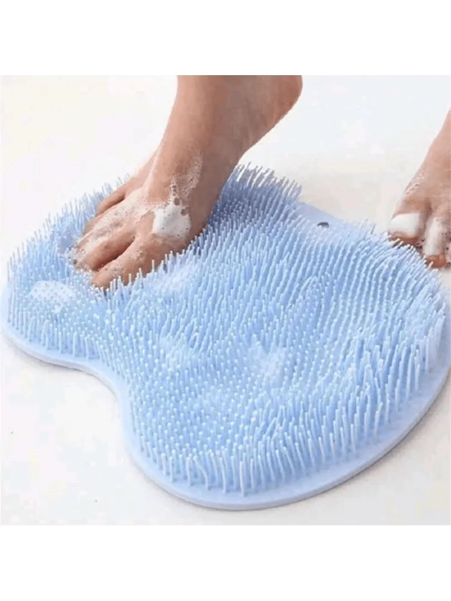 

1pc Silicone Foot Wash Massage Pad, For Shower, Exfoliating, Cleaning Feet, Scrubbing And Back Washing