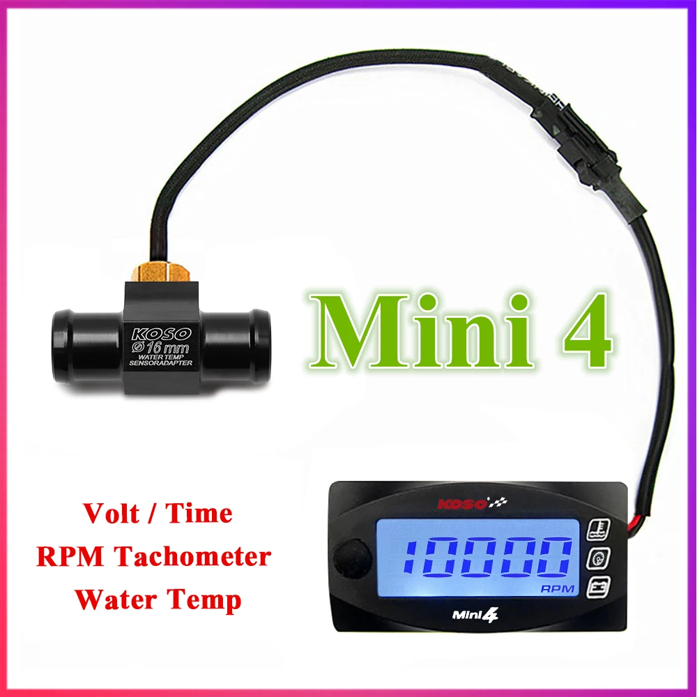 KOSO Motos Tachometer Motorcycle Voltmeter Water Temperature Time RPM For cb500x nmax125 XMAX250 300 NMAX CB 400