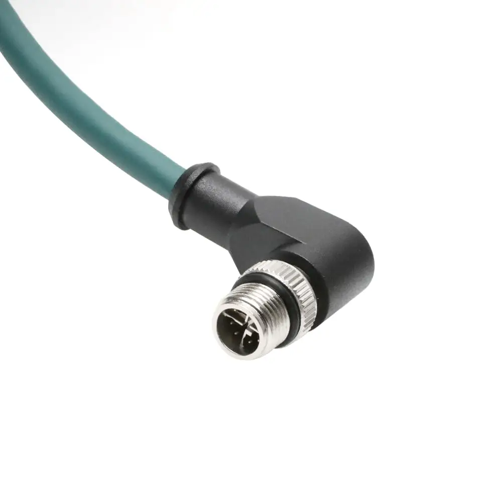 

Alvin's Cables M12 X-Code 8 Pin Male to RJ45 Ethernet Cable for Cognex Keyence Camera, High-Flex Cat6a Cable for Industrial