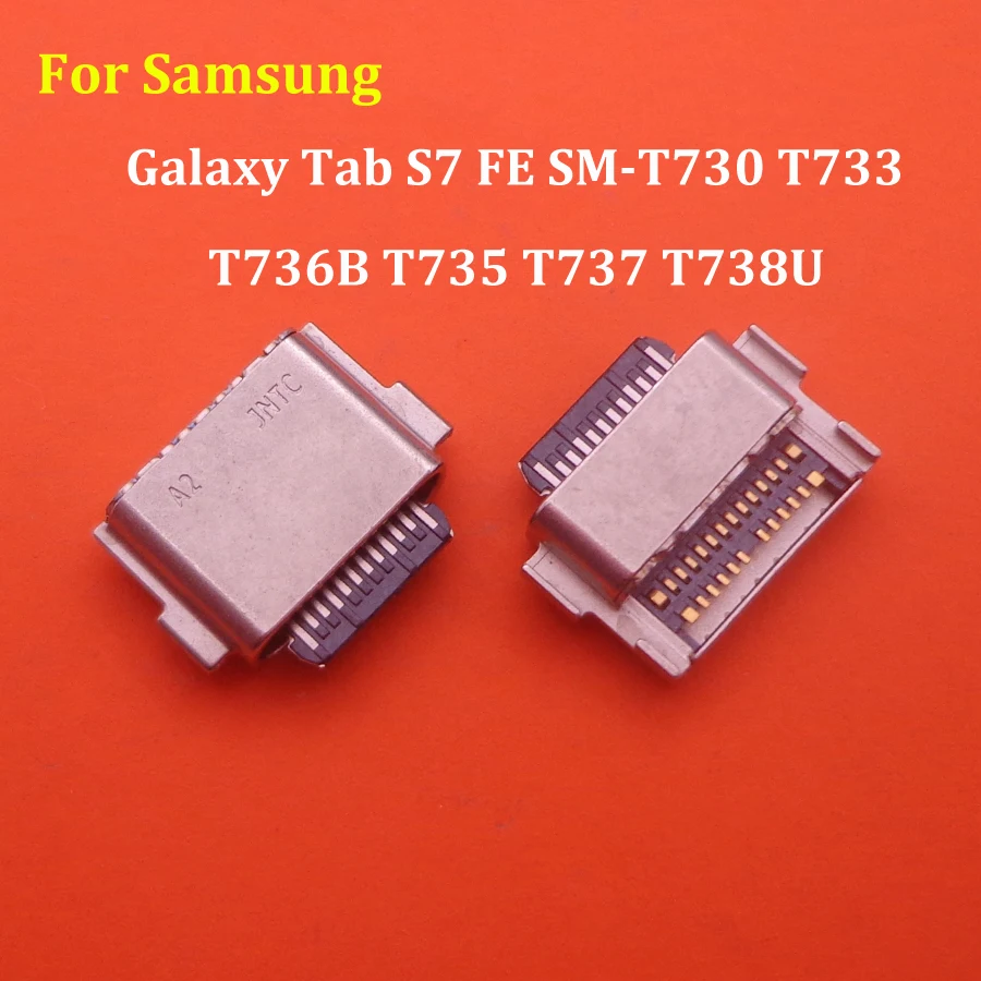 

2-100 шт. для Samsung Galaxy Tab S7 FE T733 SM-T730 T736B T735 T737 T738U, USB-разъем для подключения зарядного порта, штепсельная док-станция