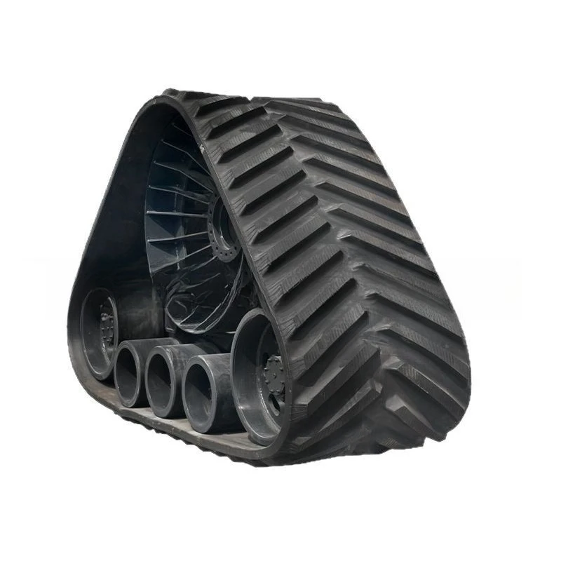 Triangular track chassis 915 half-chain rail anti-trap harvester modification agency engineering vehicle