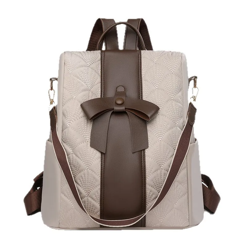 Oxford nylon backpack for women 2025 New trendy and versatile casual Korean version large capacity travel backpack for women