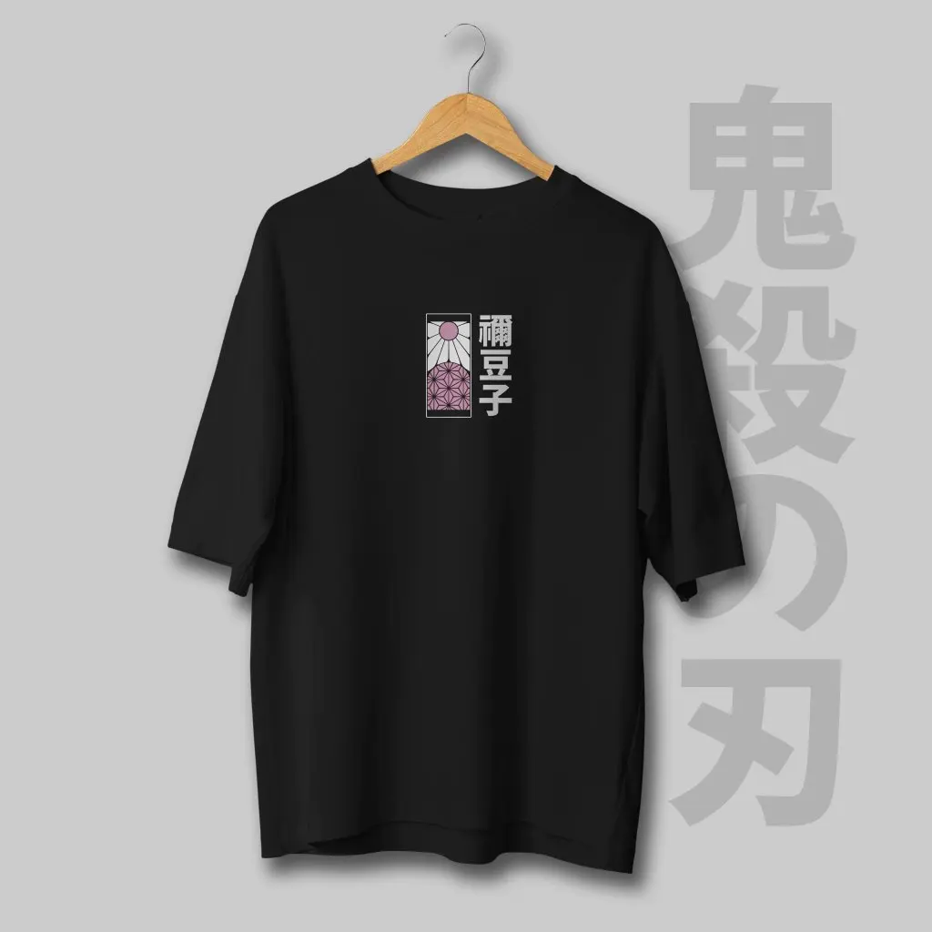 Demon Slayer Kamado Nezuko T-shirt graphique hommes femmes coton à manches courtes t-shirt surdimensionné décontracté hauts été Streetwear Cosplay Y2k