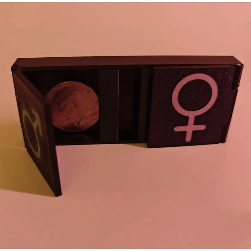 Slide and Vanish Box Magic Tricks Illusions Close Up Coin Magic Props Magician Object Vanish Games Magia Gimmicks