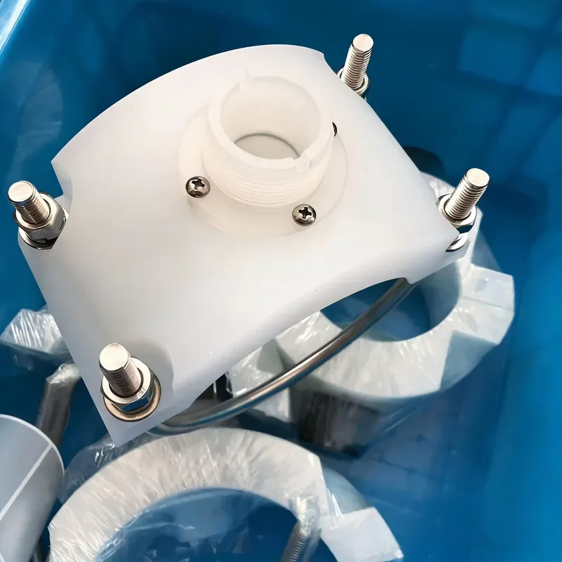 i DaringFish Rotary Flow Meter Saddle Impeller Flow Meter Saddle Mounting Bracket Other Garden Irrigation Supplies