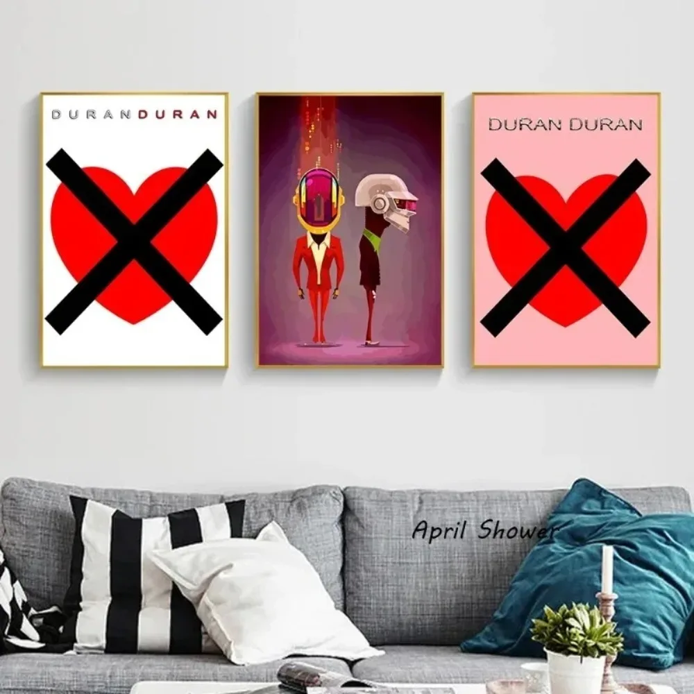 الكلاسيكية الفرقة البريطانية دوران دوران ريترو المشارك باتريك ناجل حائط لوح رسم الفن غرفة جدار ديكور المنزل