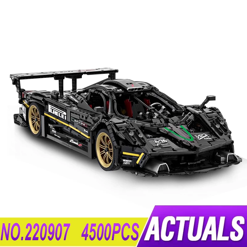 New 220907 Technical Car Paganis Zonda R Model 4500pcs Building Blocks Bricks Puzzle Toy Birthday For Kids