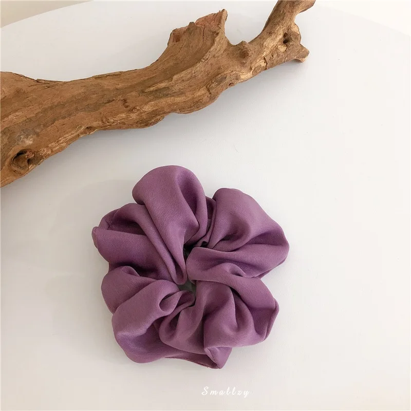 Korean Simple Temperamental Girl Gentle Hair Accessories Vintage Purple Bow Ribbon Grip Factory Wholesale