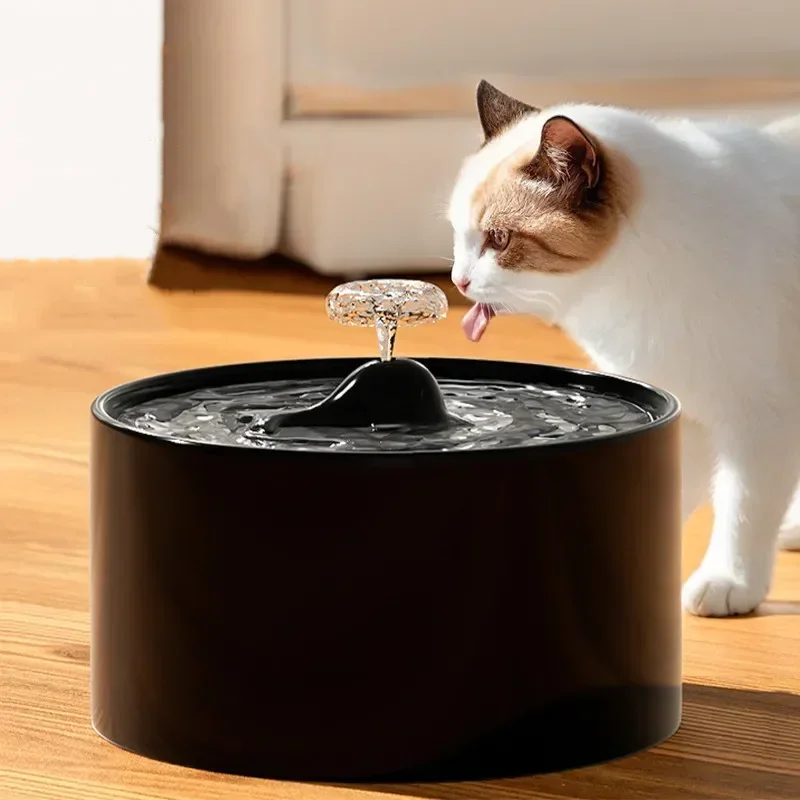 Ceramic Cat Water Dispenser Dog Drinking Bowl Pet Water Fountain Cat Drinker Indoor Decor,Electronic Pet Fountain USB Plug Mute