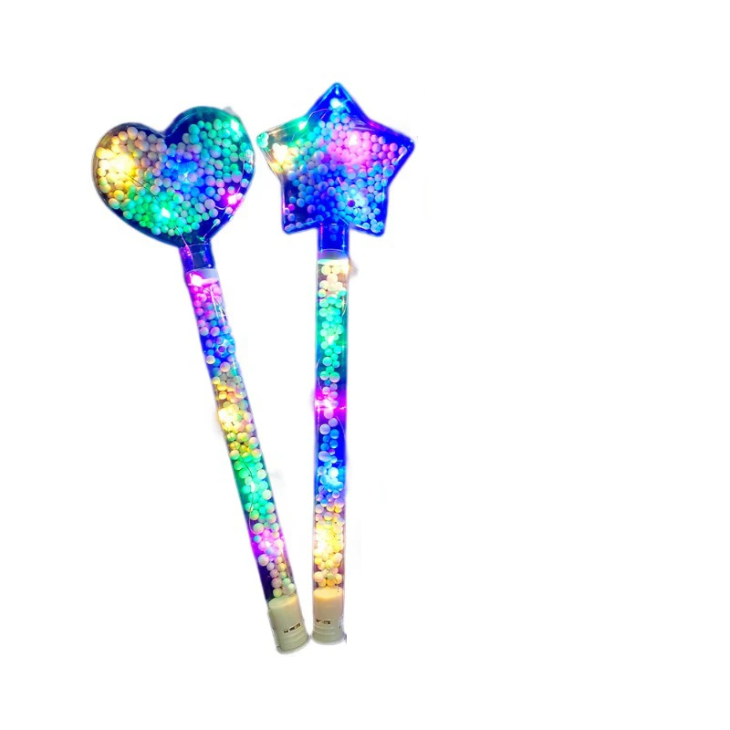 Luminous Stick Princess Love Fluorescent Stick Glow In The Dark Toys Fairy Stick Girls Dress Up Props Children's Luminous Toys