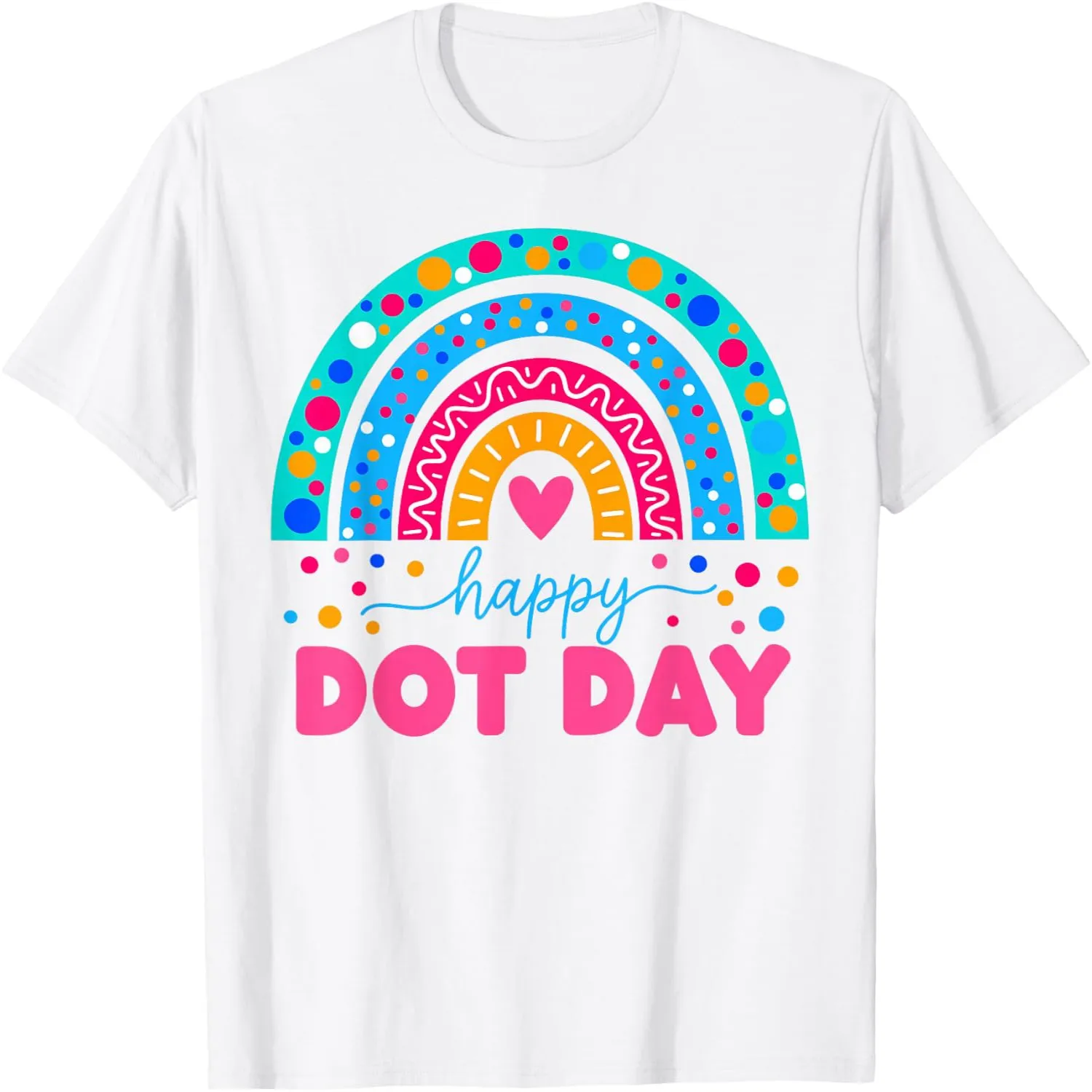 Happy Dot Day Colorful Rainbow Polka Dot Boys Girls Kids T-Shirt graphic tee, men’s, women’s, halloween shirt,