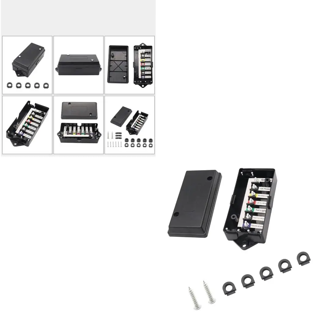 

Reliable 7 Way Junction Box For Trailer Towing Systems Ensuring Stable Connection Fuses And Easy Installation