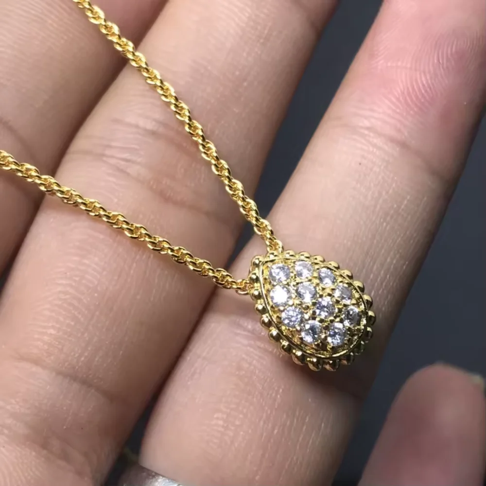 Luxury Waterdrop Full Diamond Necklace & Earrings Set